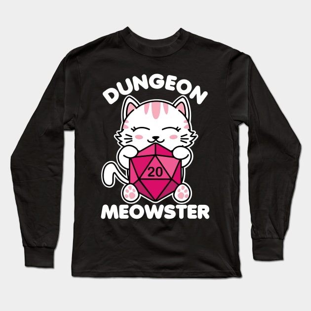 Dungeon Meowster Long Sleeve T-Shirt by DetourShirts